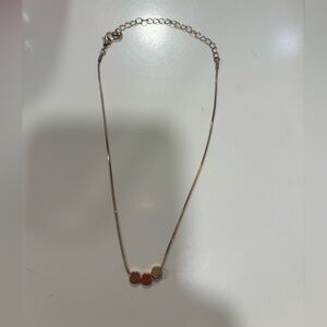 Choker Necklace with Gold Accents